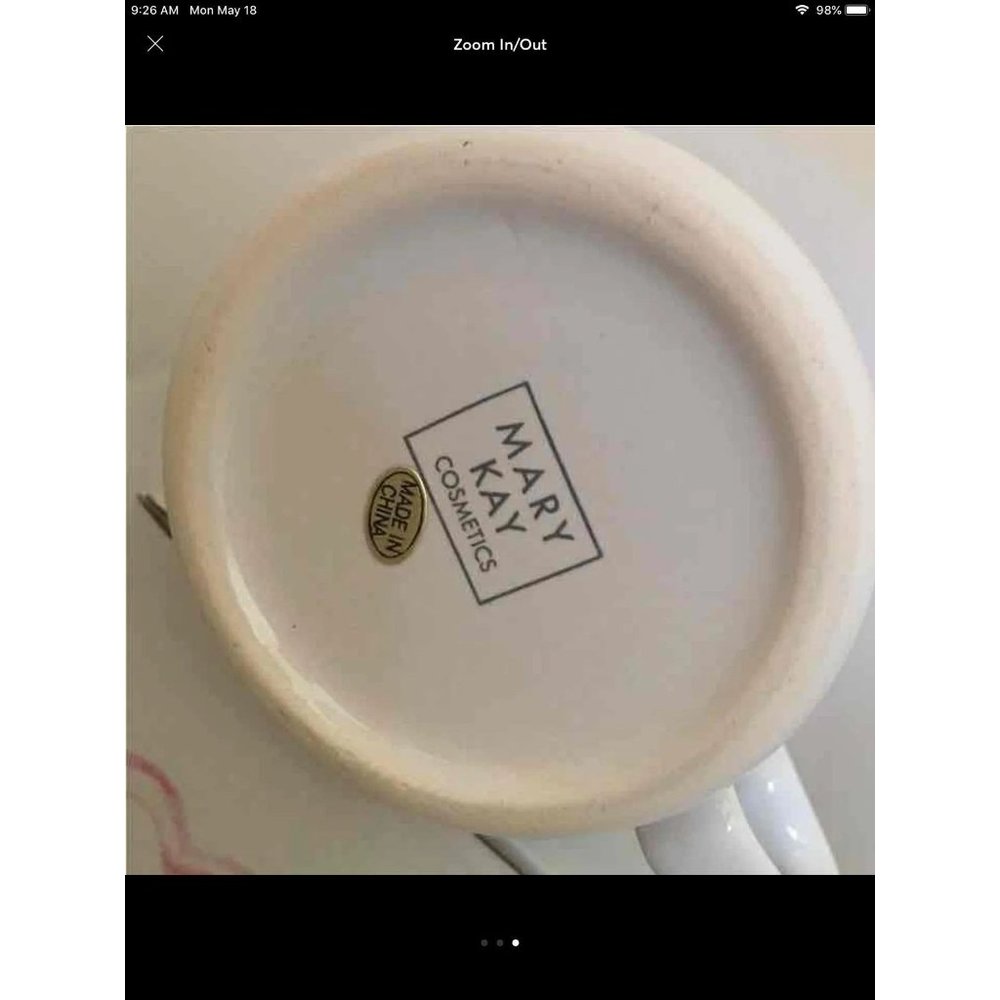 Mary Kay Ceramic Heart Mug NIB - Picture 3 of 3